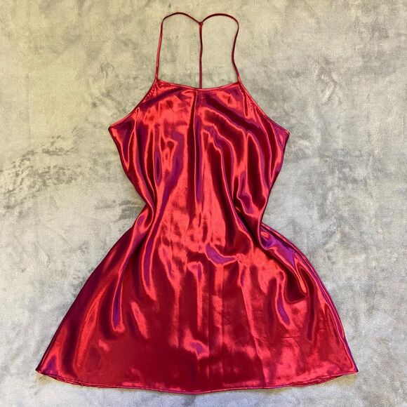 Red AGB Slip Dress - Picture 1 of 4